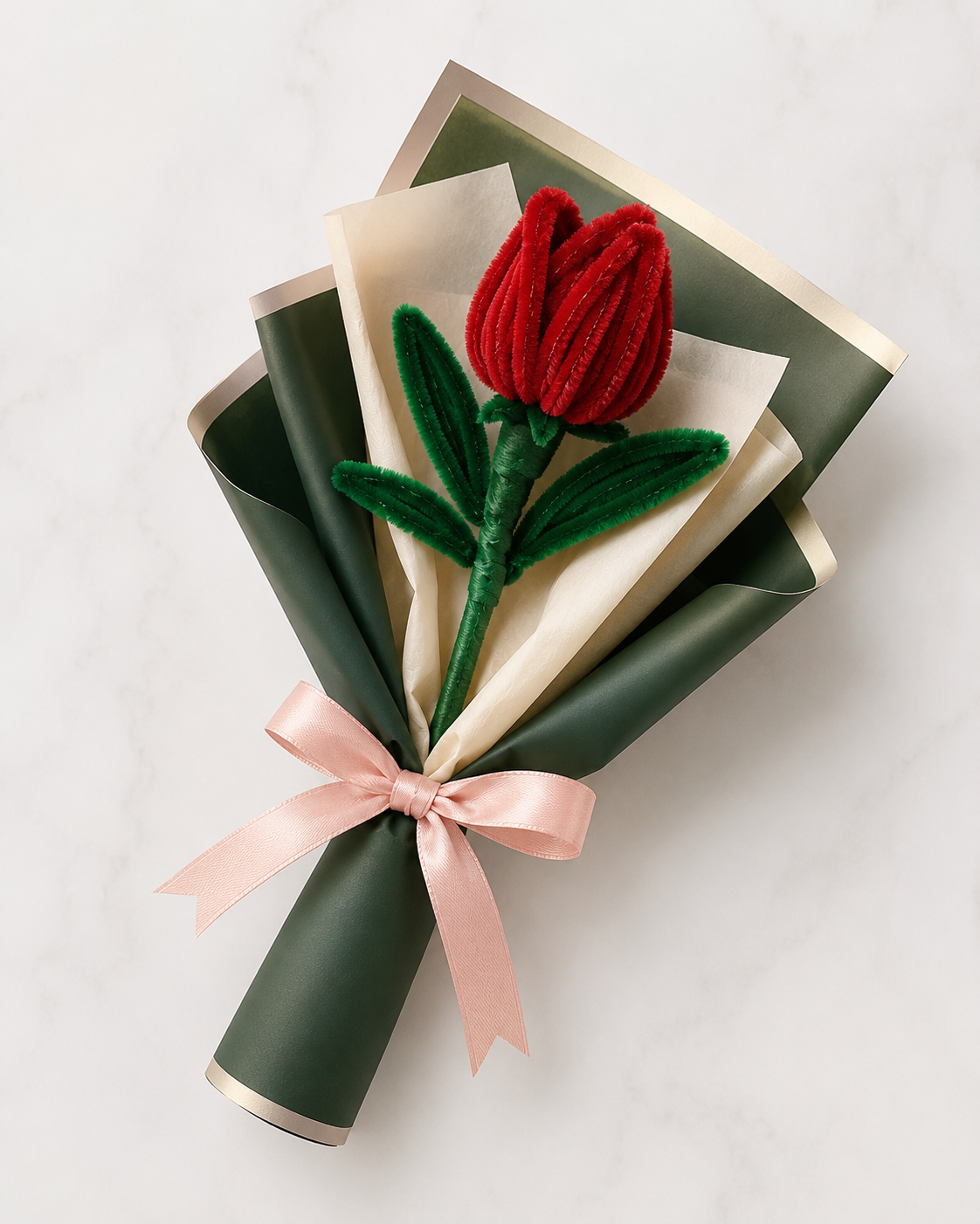 Pipe Cleaner Rose Bouquet