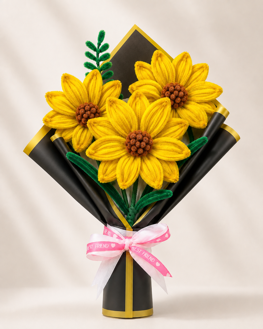 Pipe Cleaner Sunflower Bouquet