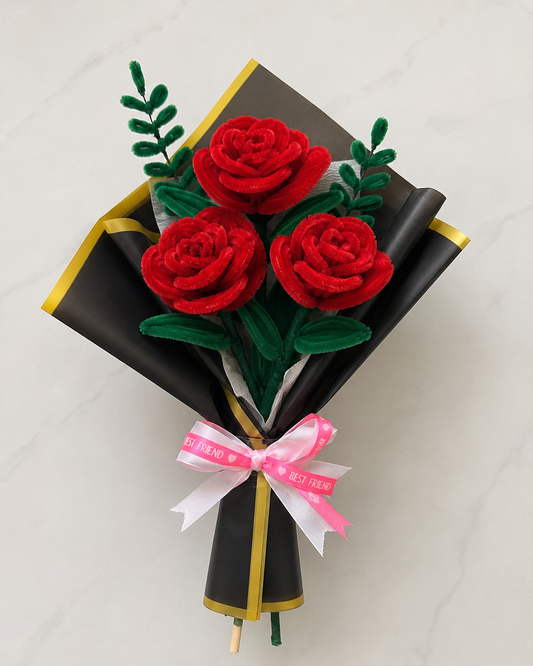 Pipe Cleaner Rose Bouquet