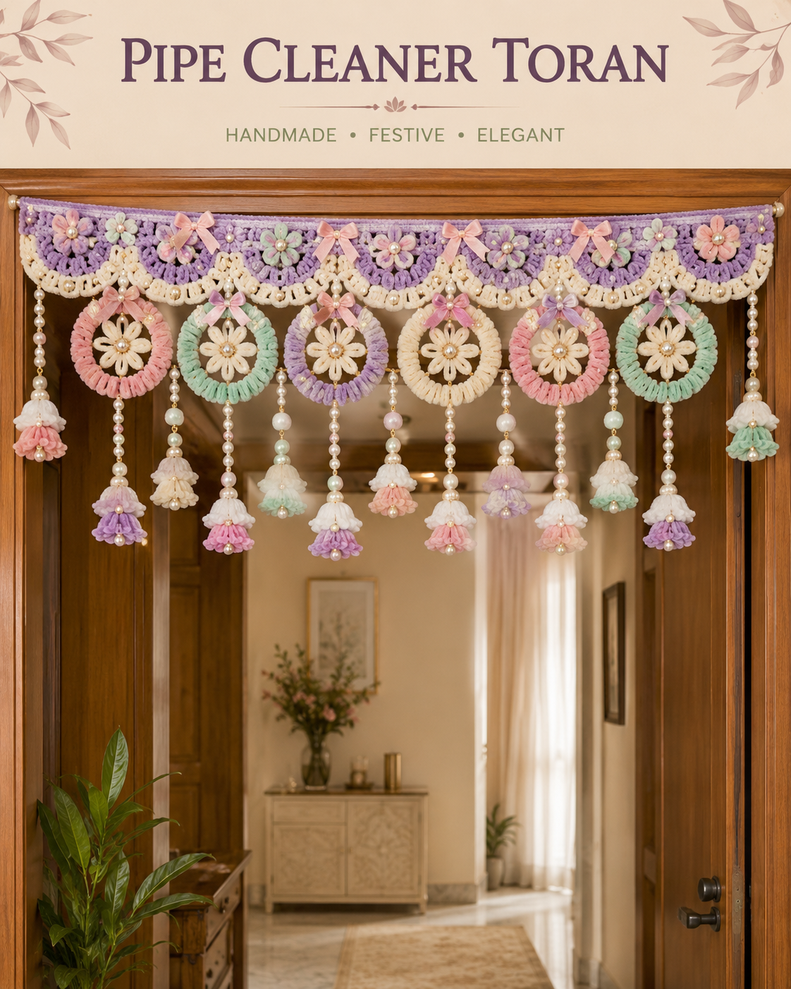 Pipe Cleaner Toran / Door Decor