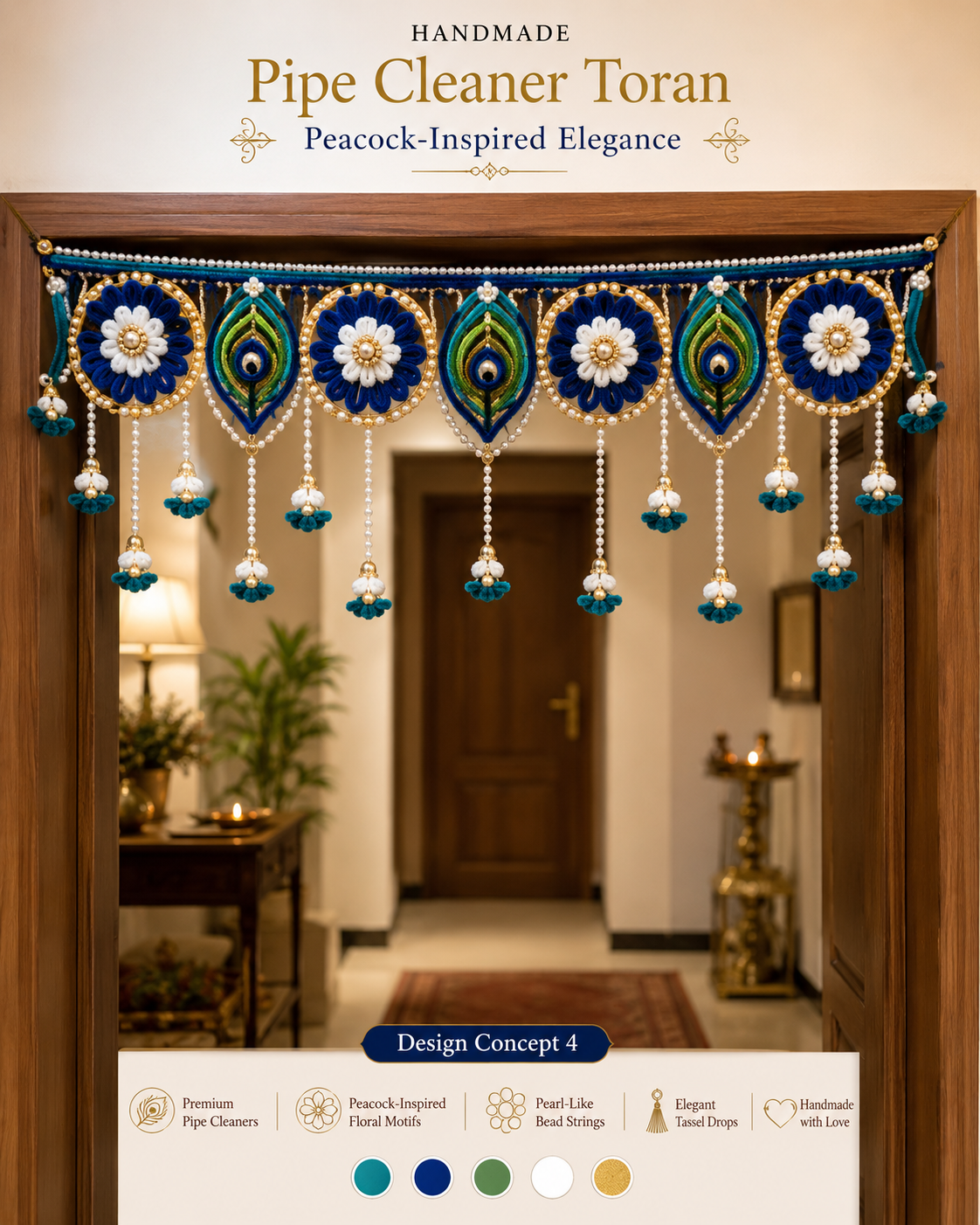 Pipe Cleaner Toran / Door Decor