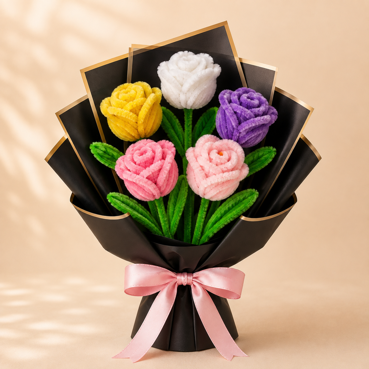 Pipe Cleaner Rose Bouquet
