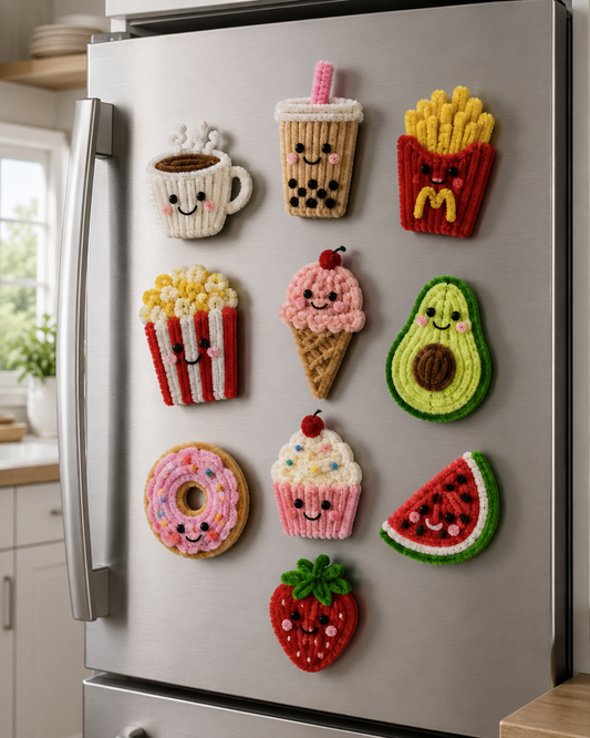 Pipe Cleaner Fridge Magnets