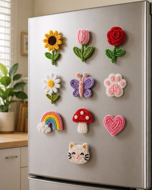 Pipe Cleaner Fridge Magnets
