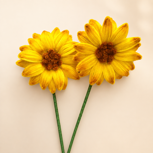 Pipe Cleaner Sunflowers
