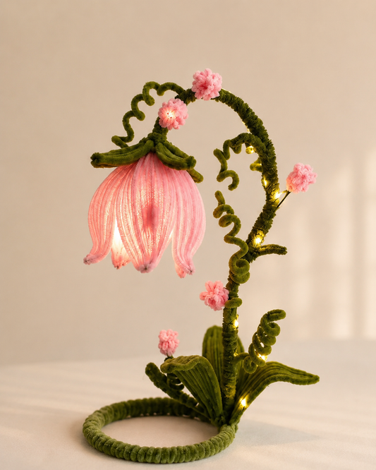 Pipe Cleaner Flower Lamps
