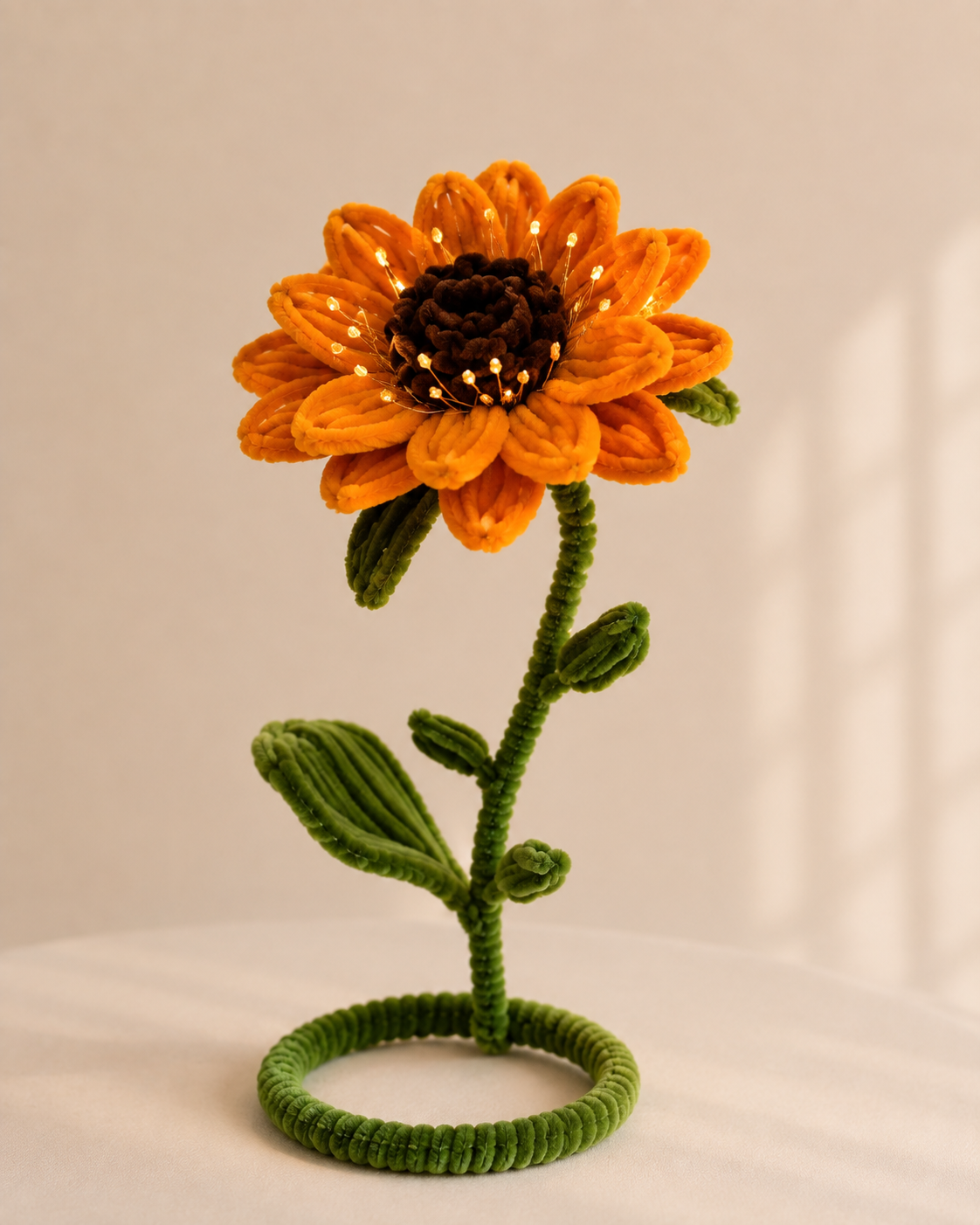 Pipe Cleaner Flower Lamps