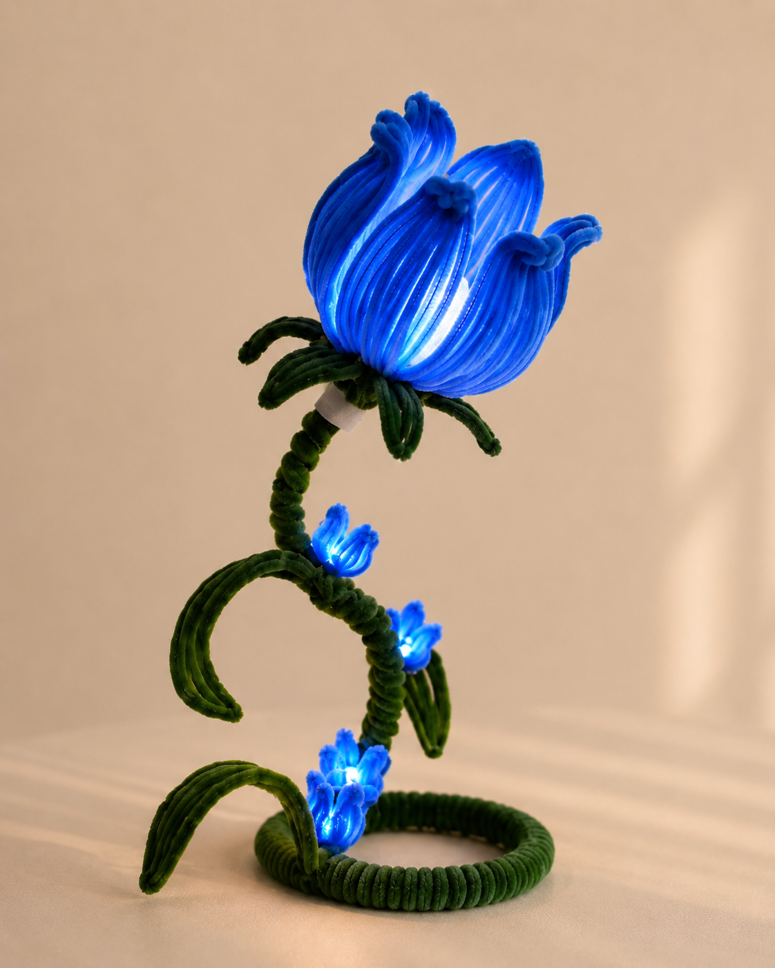 Pipe Cleaner Flower Lamps
