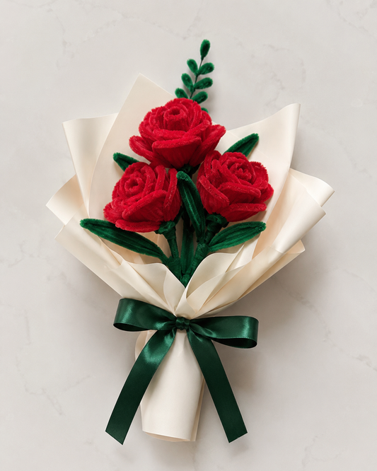 Pipe Cleaner Rose Bouquet