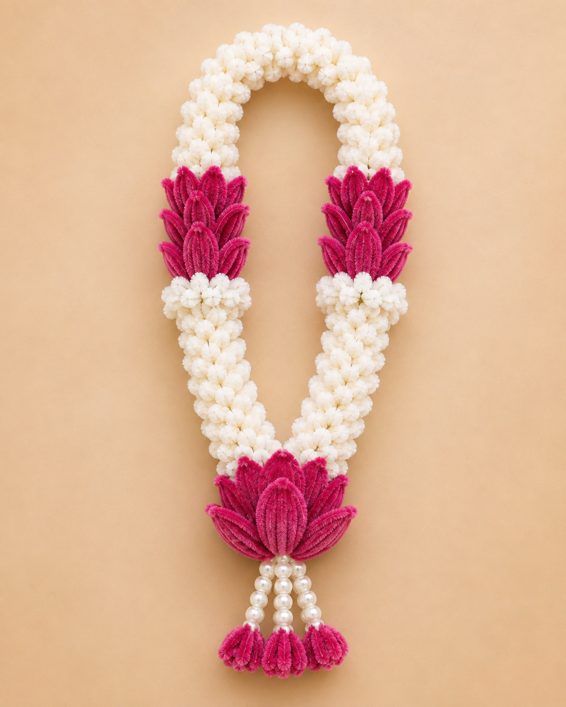 Mogra with Lotus Haar/Garland