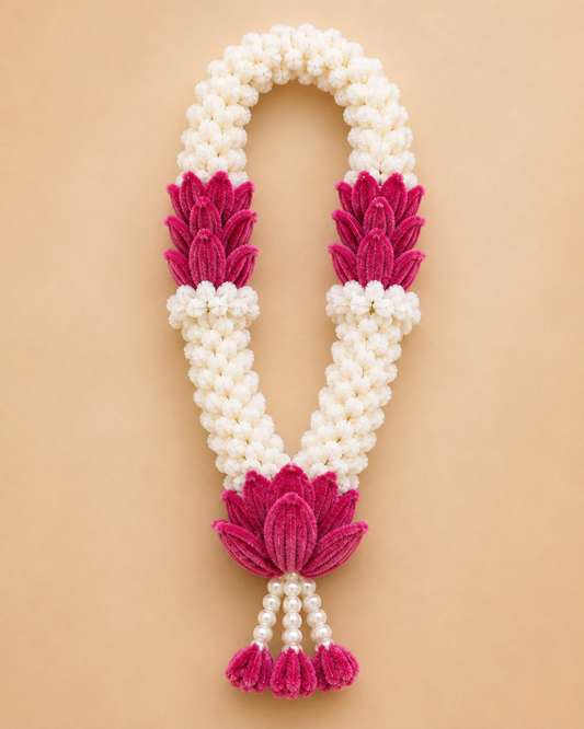 Mogra with Lotus Haar/Garland