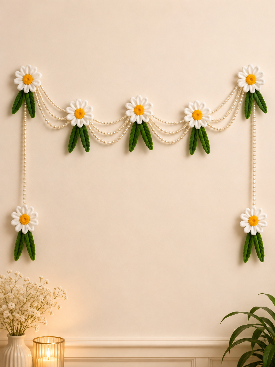 Pipe Cleaner Floral Wall Hanging