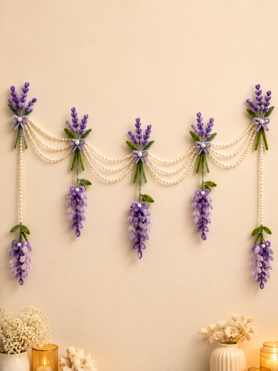 Pipe Cleaner Floral Wall Hanging