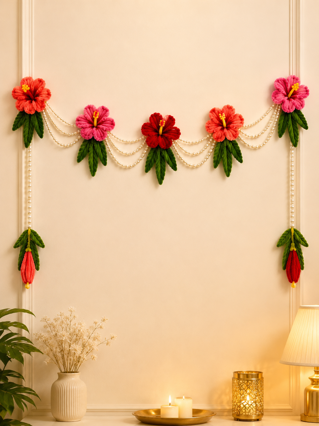 Pipe Cleaner Floral Wall Hanging