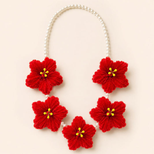 Pipe cleaner Hibiscus Haar/Garland